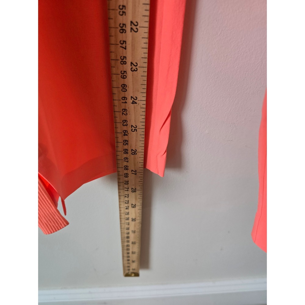 Athleta Brooklyn Ankle Pant Coral Pink Ribbed Side Panel Tapered Trousers 4 - Picture 6 of 9